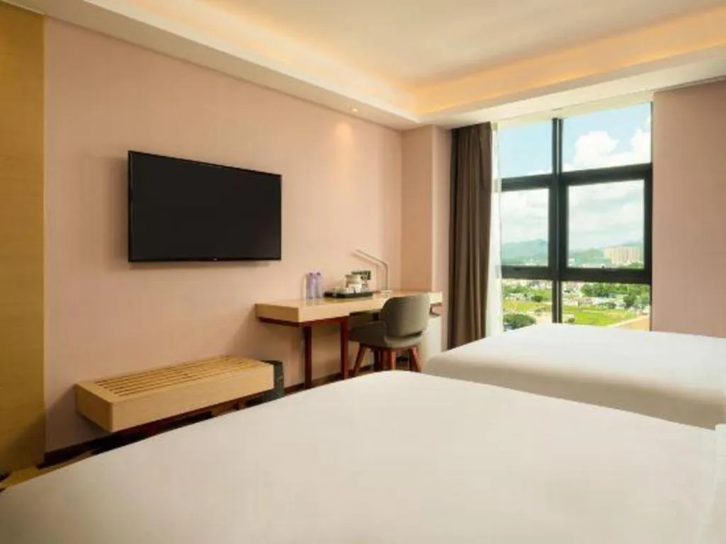 Bed in Lavande Hotel Shanwei Haifeng Fenghuang New City Tianhong Plaza