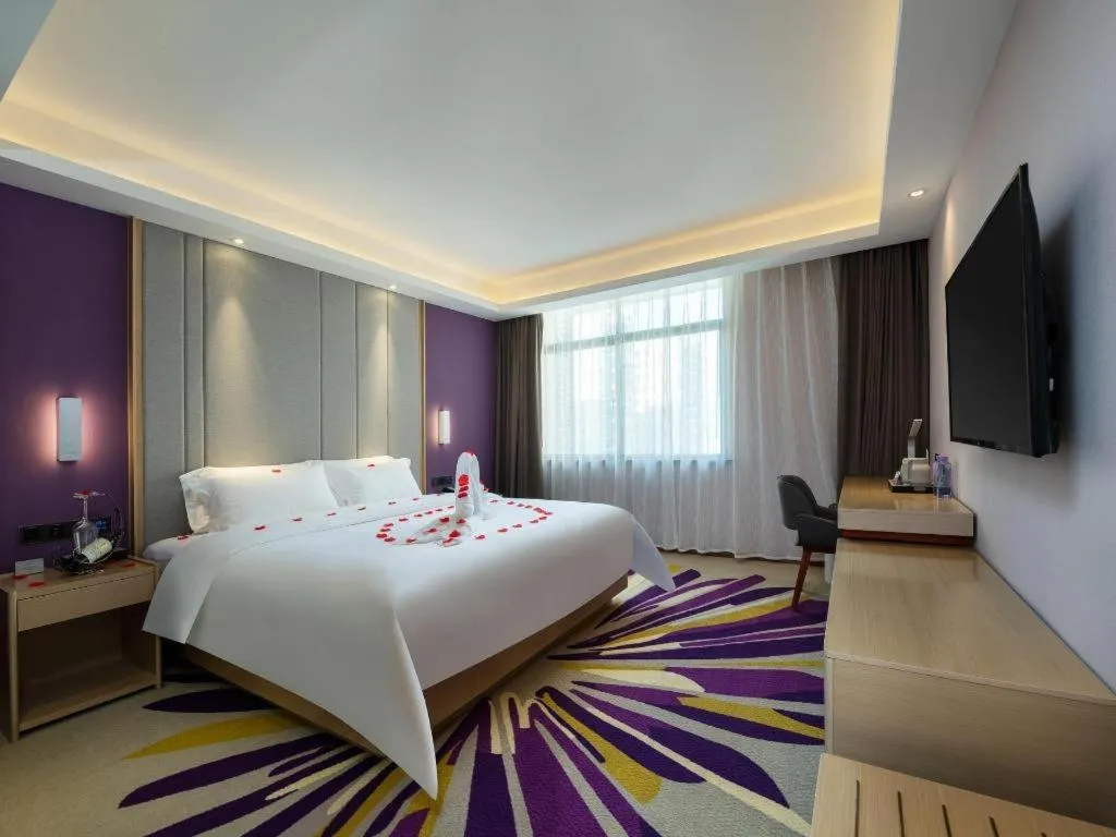 Bed in Lavande Hotel Shanwei Haifeng Fenghuang New City Tianhong Plaza