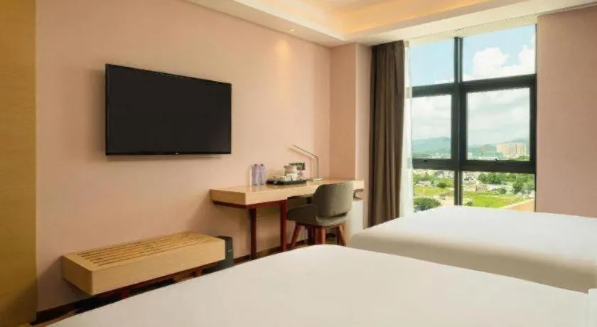 Bed in Lavande Hotel Shanwei Haifeng Fenghuang New City Tianhong Plaza
