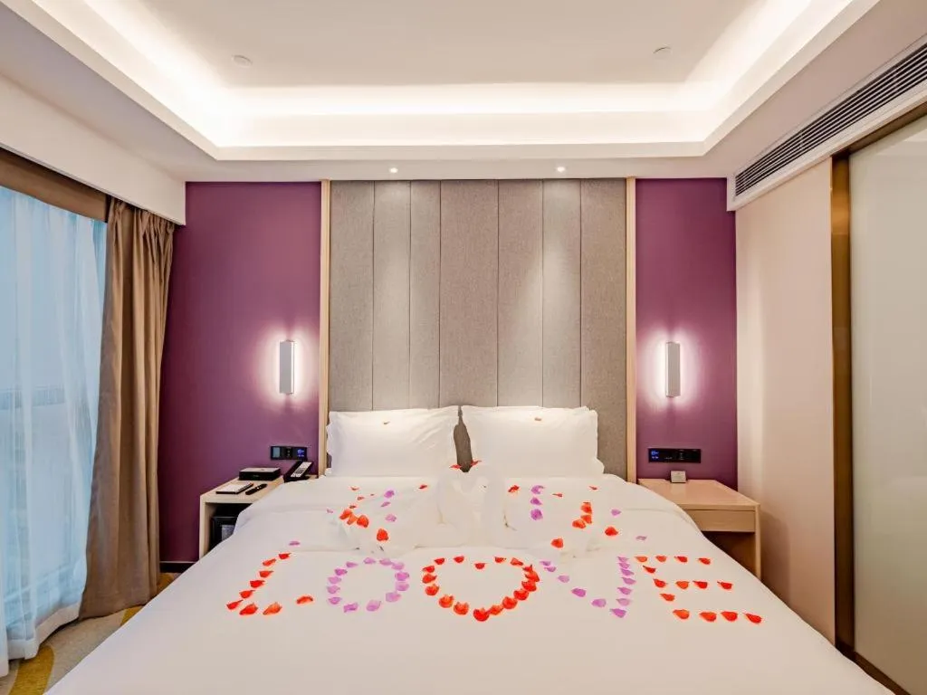 Bed in Lavande Hotel Changsha South High-speed Railway Station Xiyingmen