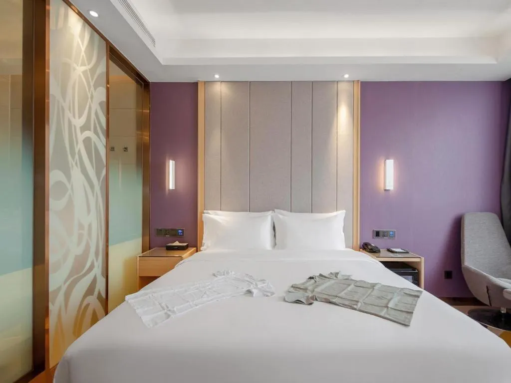 Bed in Lavande Hotel Changsha South High-speed Railway Station Xiyingmen