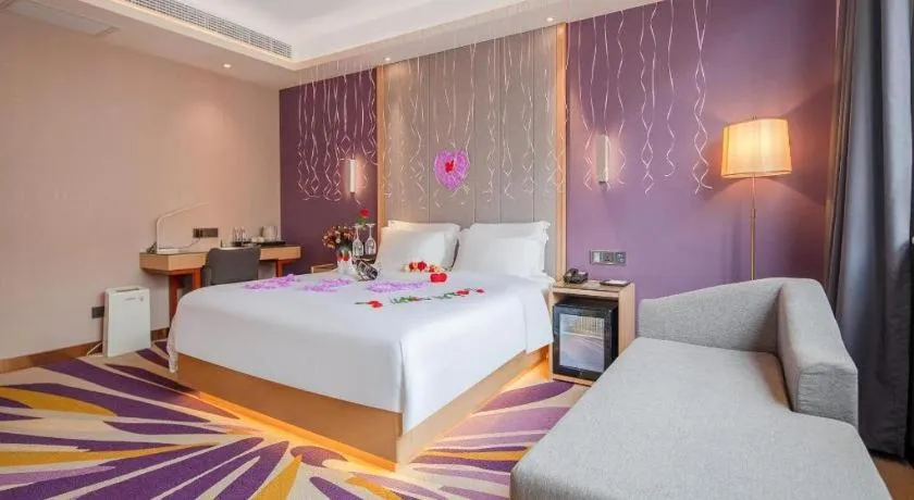 Bed in Lavande Hotel Changsha South High-speed Railway Station Xiyingmen