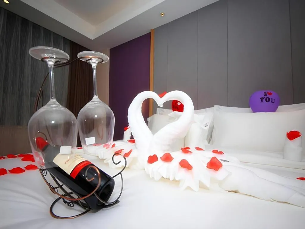 Bed in Lavande Hotel Guangzhou Zoo Huanghuagang Metro Station