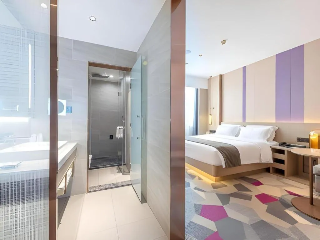 Bed in Lavande Hotel Zhongshan Shiqi Daxinxinduhui North Zhongshan Station