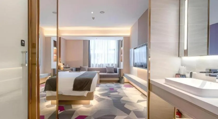 Bed in Lavande Hotel Zhongshan Shiqi Daxinxinduhui North Zhongshan Station