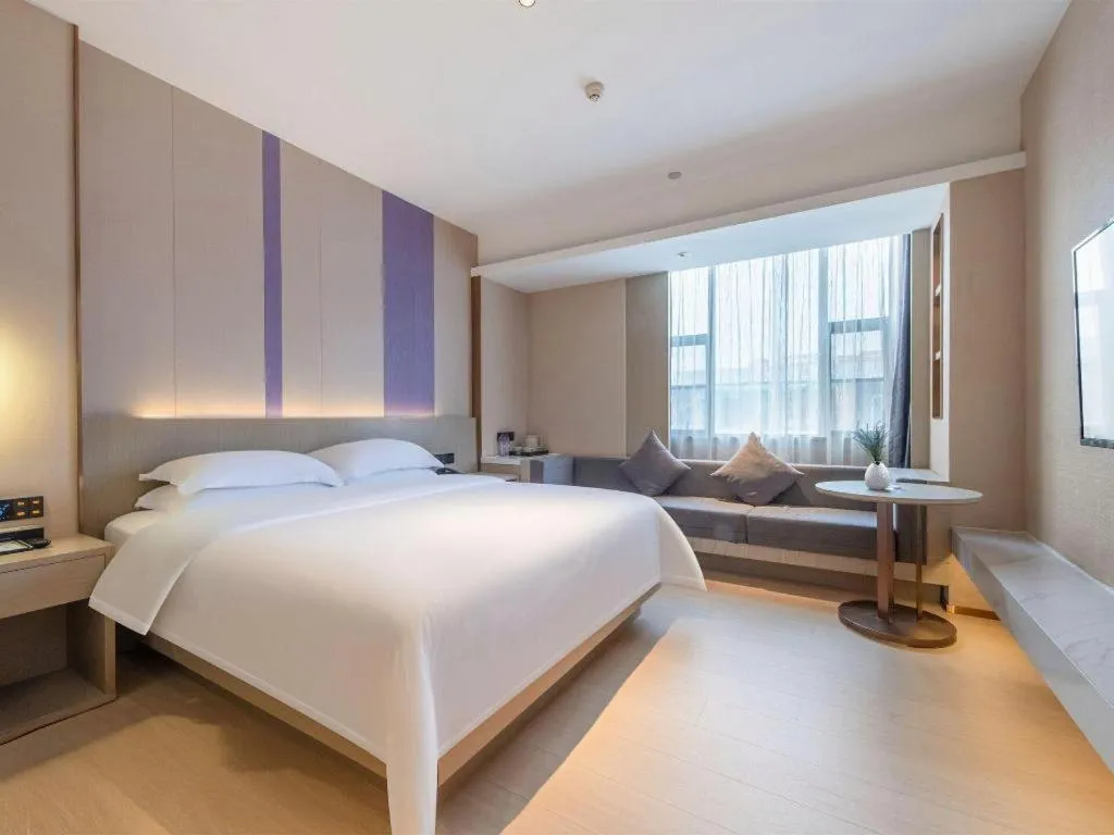 Bed in Lavande Hotel Zhongshan Shiqi Daxinxinduhui North Zhongshan Station