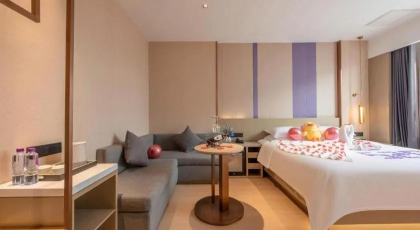 Bed in Lavande Hotel Zhongshan Shiqi Daxinxinduhui North Zhongshan Station