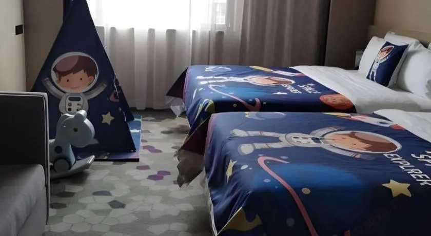 Bed in Lavande Hotel Zhongshan Shiqi Daxinxinduhui North Zhongshan Station