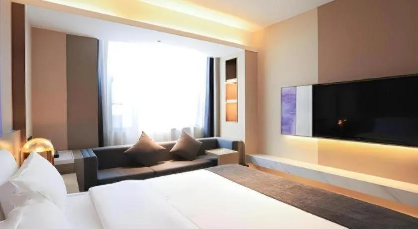 Bed in Lavande Hotel Zhongshan Shiqi Daxinxinduhui North Zhongshan Station