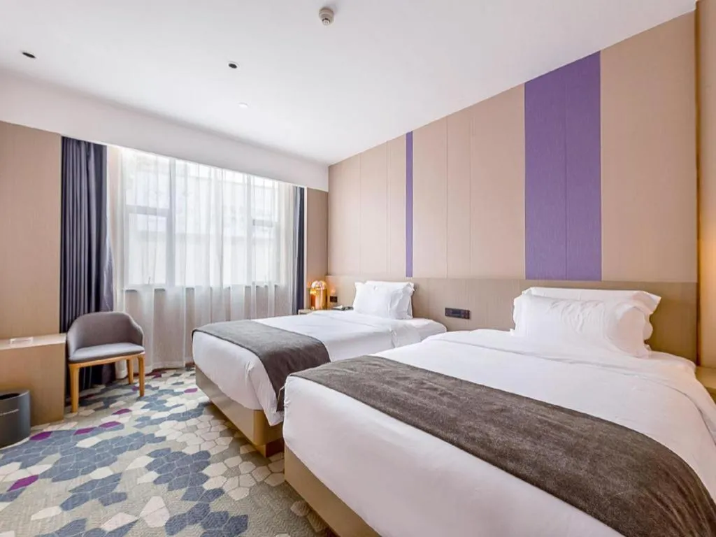 Bed in Lavande Hotel Zhongshan Shiqi Daxinxinduhui North Zhongshan Station