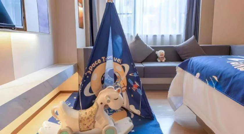 Bed in Lavande Hotel Zhongshan Shiqi Daxinxinduhui North Zhongshan Station