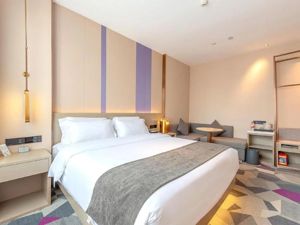 Bed in Lavande Hotel Zhongshan Shiqi Daxinxinduhui North Zhongshan Station