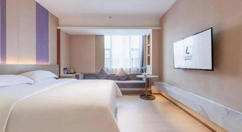 Bed in Lavande Hotel Zhongshan Shiqi Daxinxinduhui North Zhongshan Station