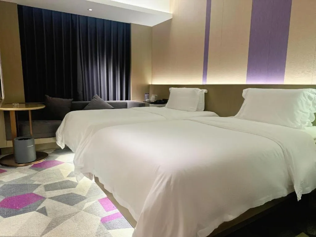 Bed in Lavande Hotel Zhongshan Shiqi Daxinxinduhui North Zhongshan Station