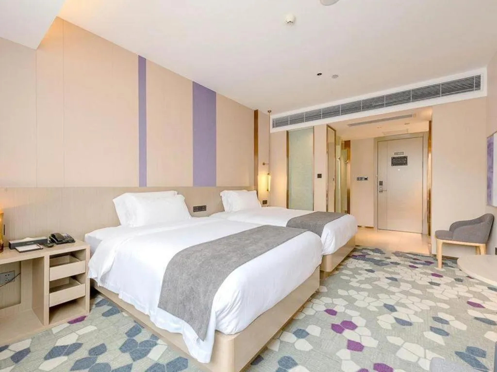 Bed in Lavande Hotel Zhongshan Shiqi Daxinxinduhui North Zhongshan Station