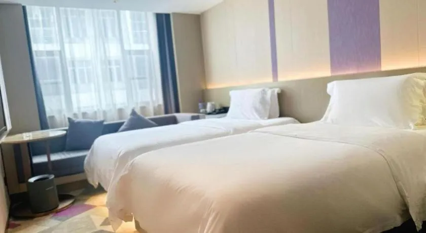 Bed in Lavande Hotel Zhongshan Shiqi Daxinxinduhui North Zhongshan Station
