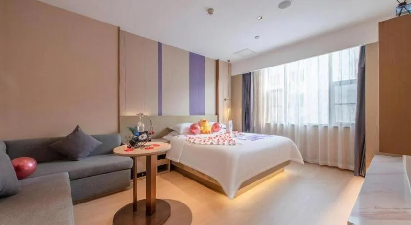 Bed in Lavande Hotel Zhongshan Shiqi Daxinxinduhui North Zhongshan Station