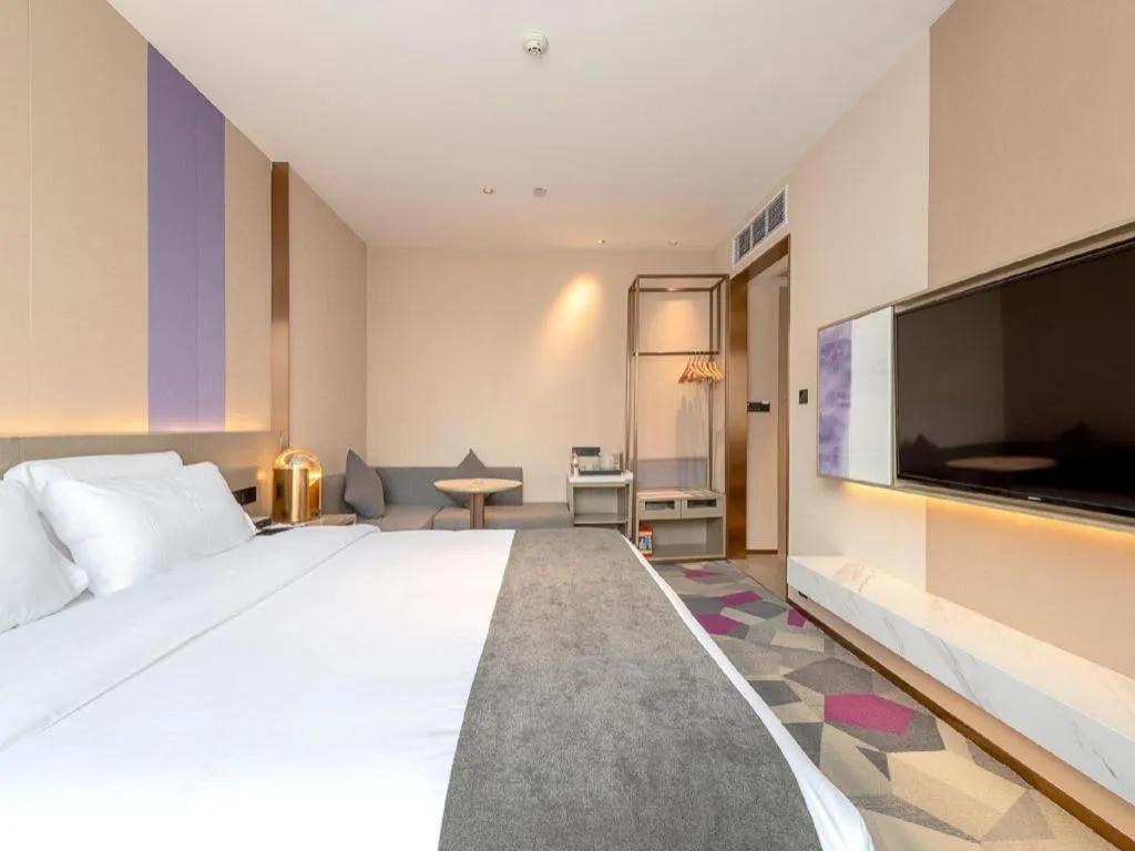 Bed in Lavande Hotel Zhongshan Shiqi Daxinxinduhui North Zhongshan Station