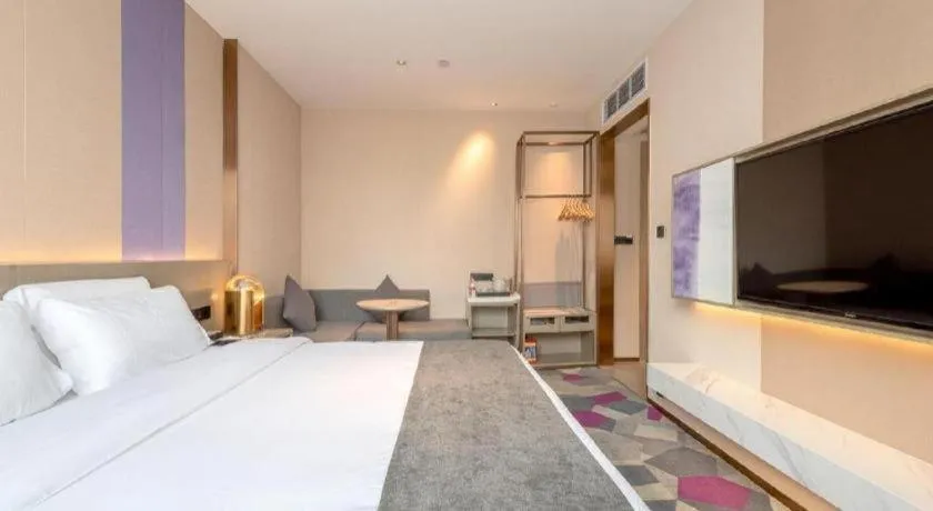 Bed in Lavande Hotel Zhongshan Shiqi Daxinxinduhui North Zhongshan Station
