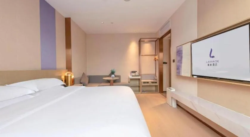 Bed in Lavande Hotel Zhongshan Shiqi Daxinxinduhui North Zhongshan Station