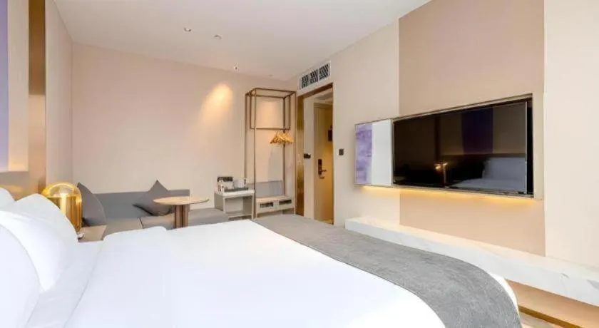 Bed in Lavande Hotel Zhongshan Shiqi Daxinxinduhui North Zhongshan Station