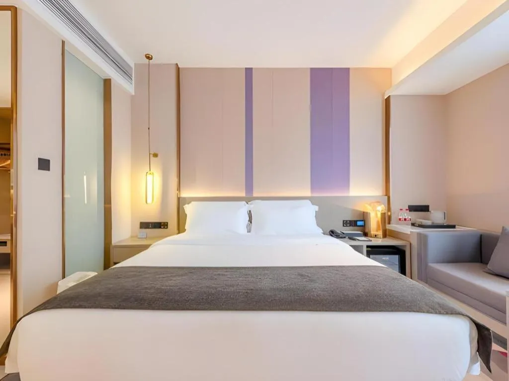 Bed in Lavande Hotel Zhongshan Shiqi Daxinxinduhui North Zhongshan Station