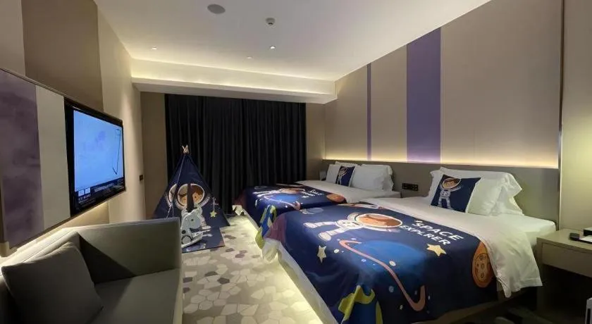 Bed in Lavande Hotel Zhongshan Shiqi Daxinxinduhui North Zhongshan Station