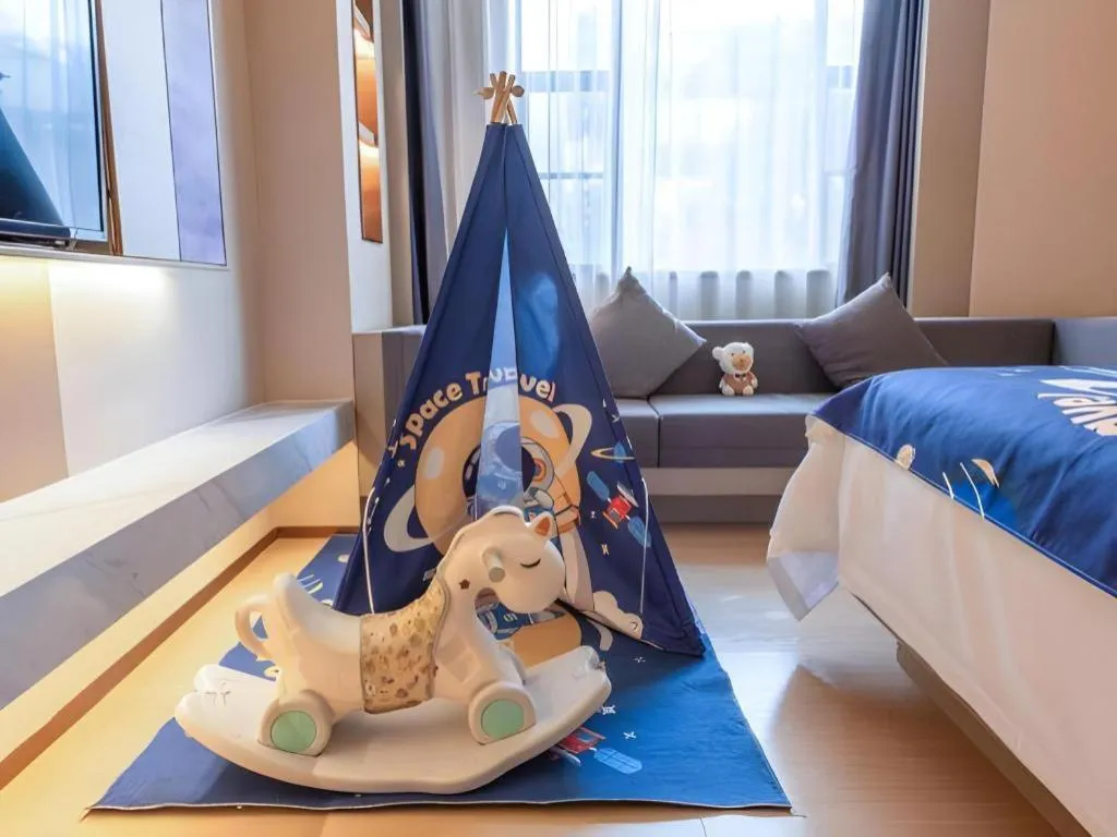 Bed in Lavande Hotel Zhongshan Shiqi Daxinxinduhui North Zhongshan Station