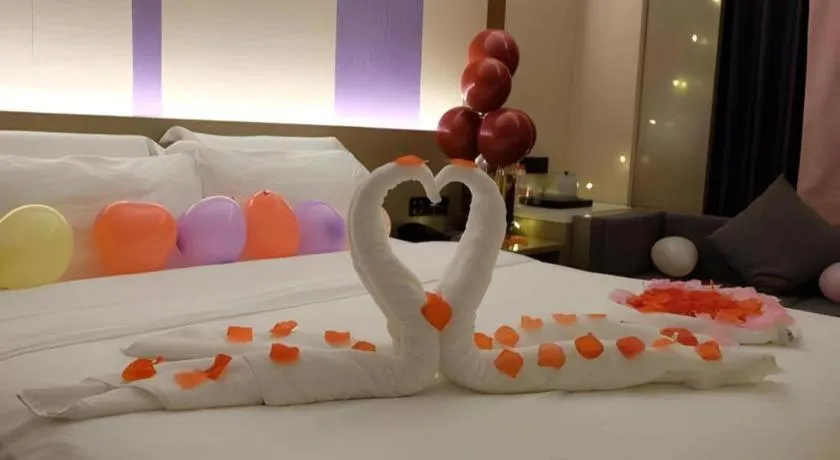 Bed in Lavande Hotel Zhongshan Shiqi Daxinxinduhui North Zhongshan Station