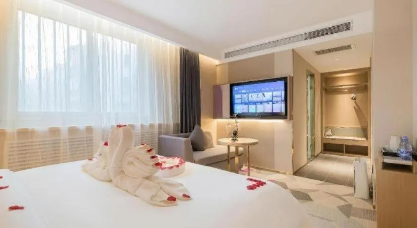 Bed in Lavande Hotel Beijing Industry University Metro Station