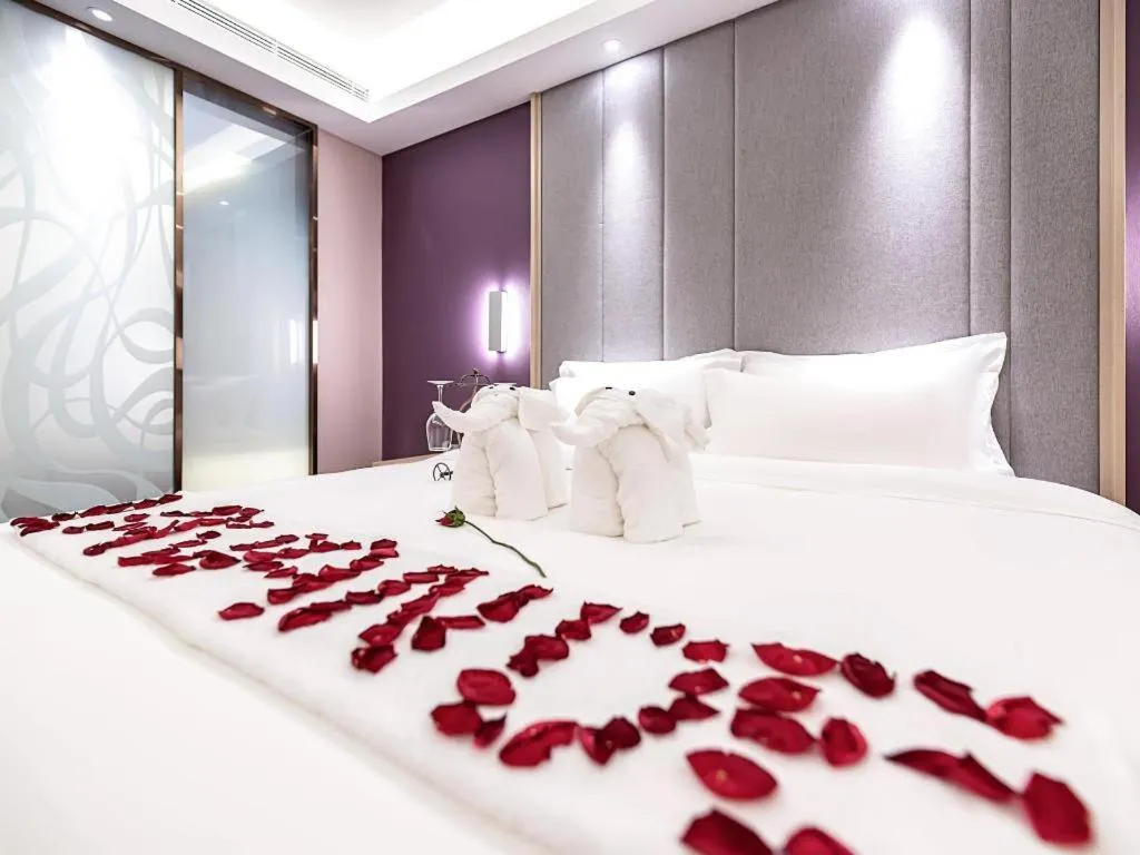 Bed in Lavande Hotel Hengshui Huizhong Plaza