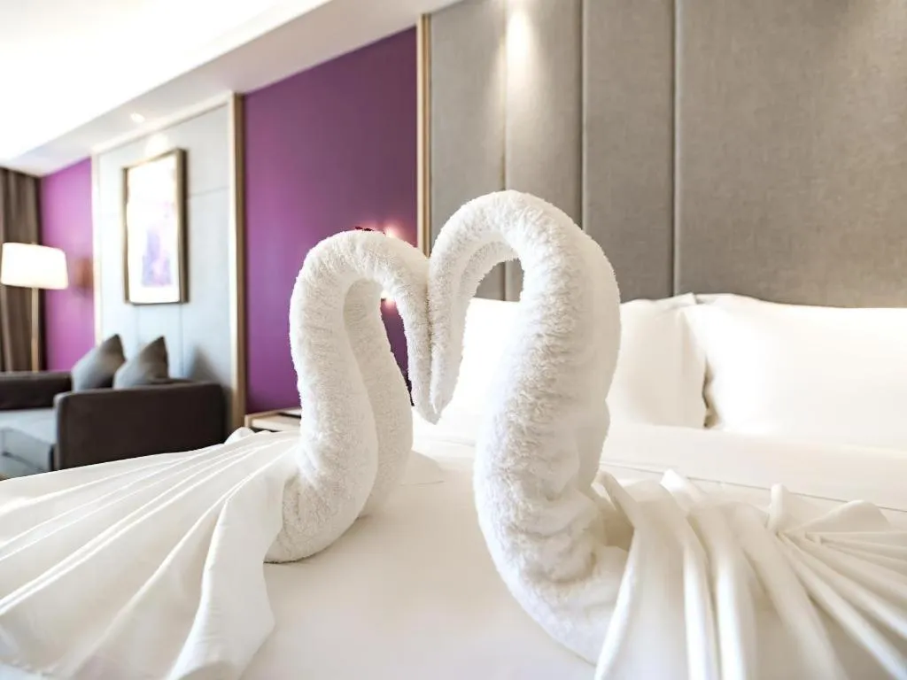 Bed in Lavande Hotel Hengshui Huizhong Plaza