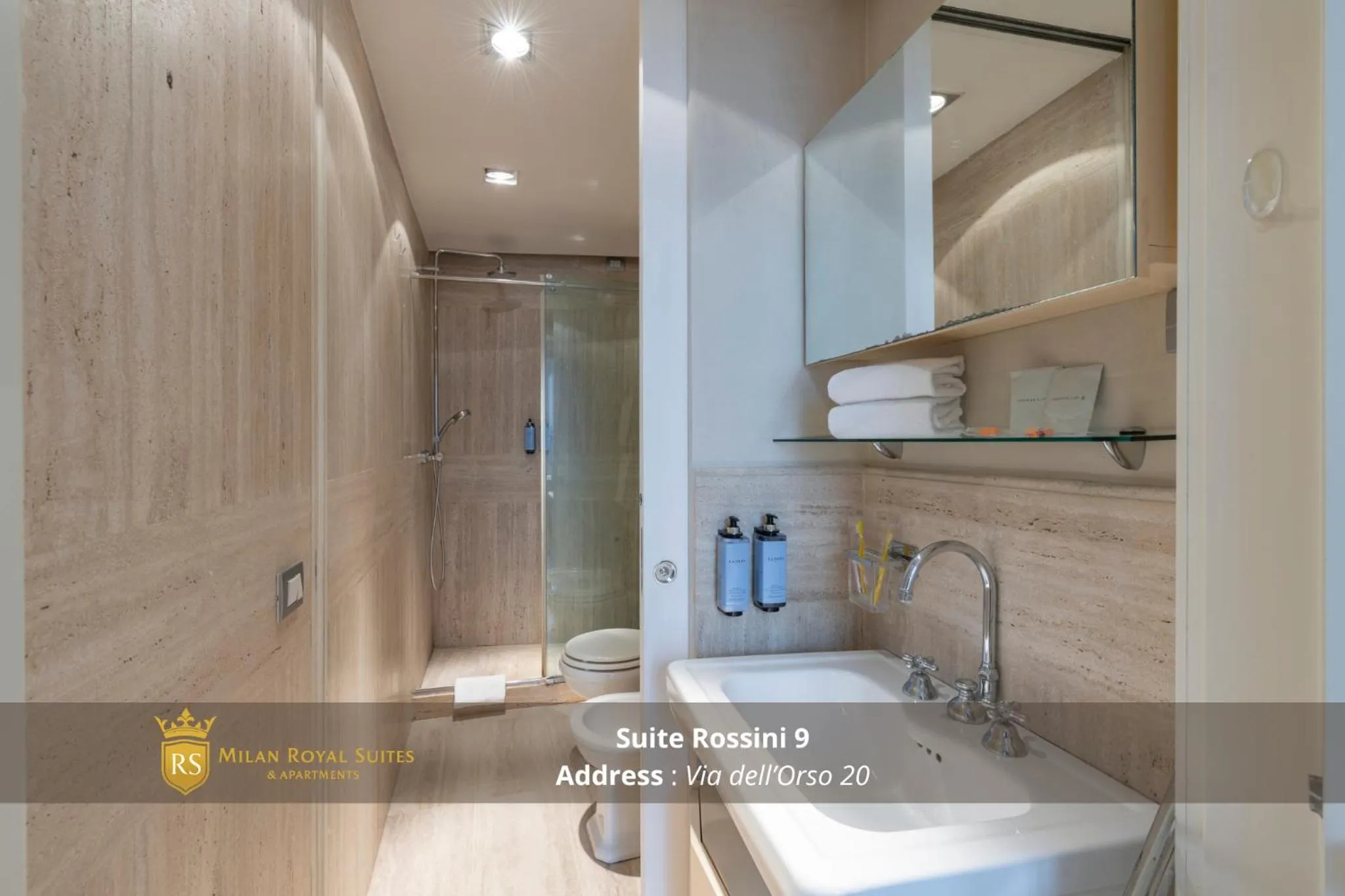 Bathroom in Milan Royal Suites - Centro Brera