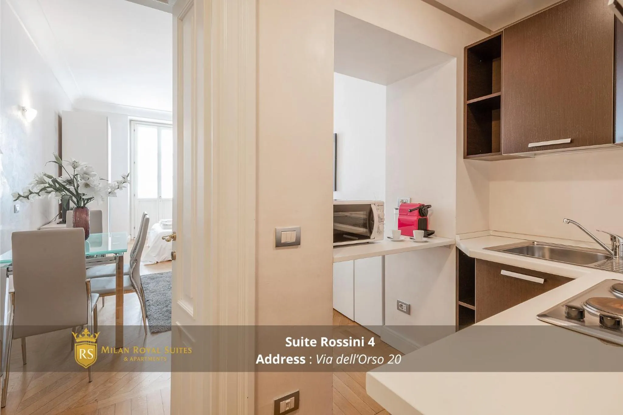 Kitchen or kitchenette in Milan Royal Suites - Centro Brera