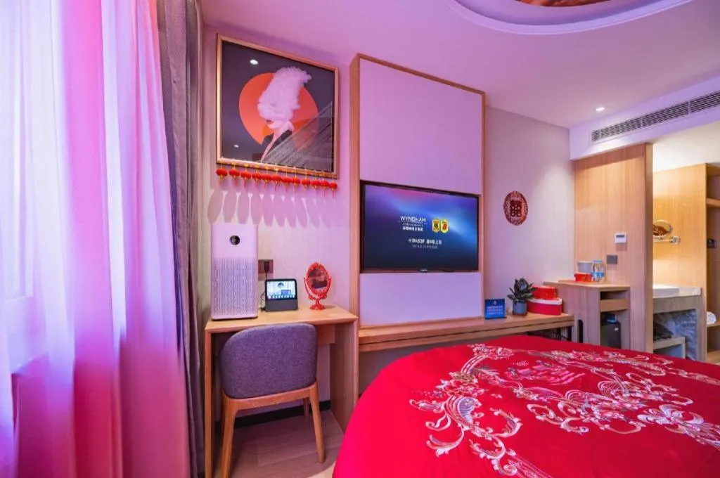 Bed in Super 8 Hotel Premier Beijing Changping Science & Technology Park