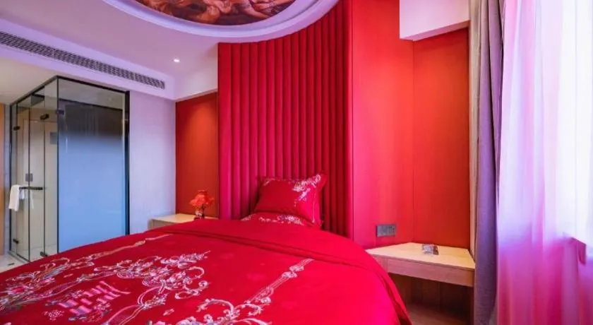 Bed in Super 8 Hotel Premier Beijing Changping Science & Technology Park