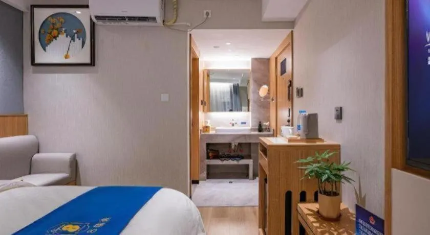 Bed in Super 8 Hotel Premier Beijing Changping Science & Technology Park