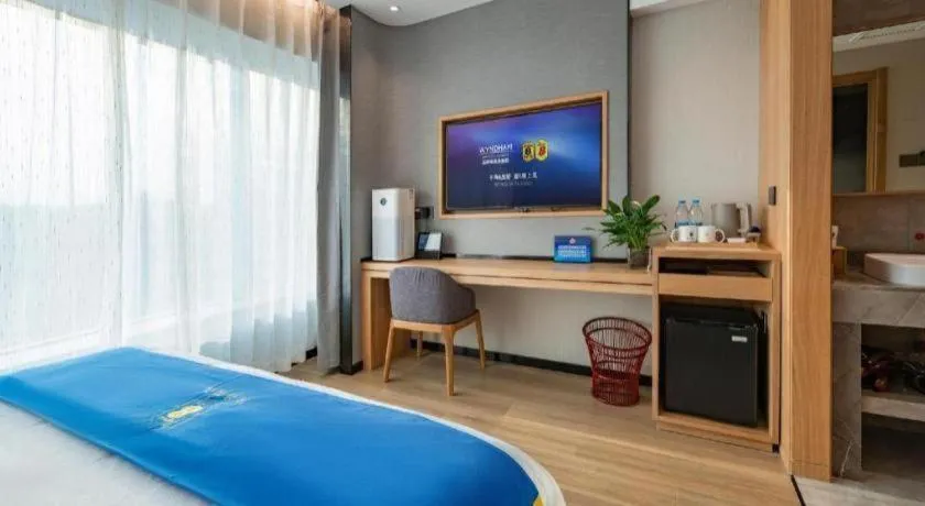 Bed in Super 8 Hotel Premier Beijing Changping Science & Technology Park