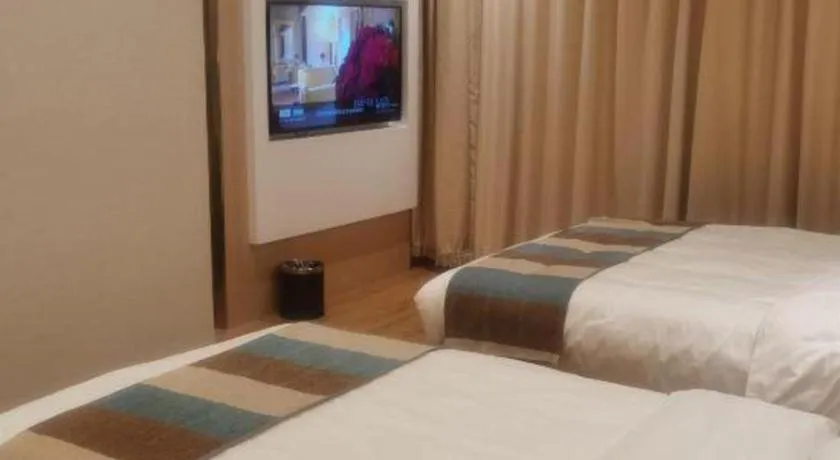 Bed in VX Hotel Beijing Daxing Wufutang Metro Station Zhongke Dianshanggu