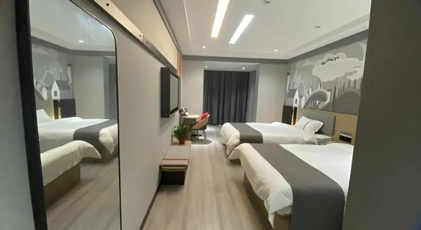 Bed in Thank Inn Henan Zhoukou Chuanhui District Zhoukou Avenue Municipal Government