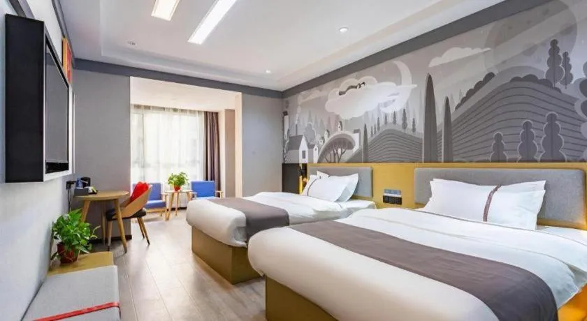 Bed in Thank Inn Henan Zhoukou Chuanhui District Zhoukou Avenue Municipal Government