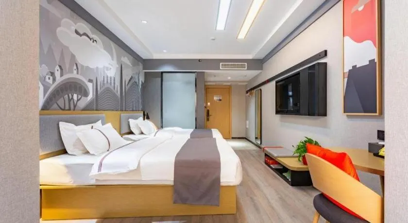 Bed in Thank Inn Henan Zhoukou Chuanhui District Zhoukou Avenue Municipal Government