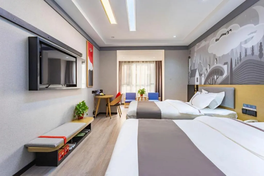Bed in Thank Inn Henan Zhoukou Chuanhui District Zhoukou Avenue Municipal Government