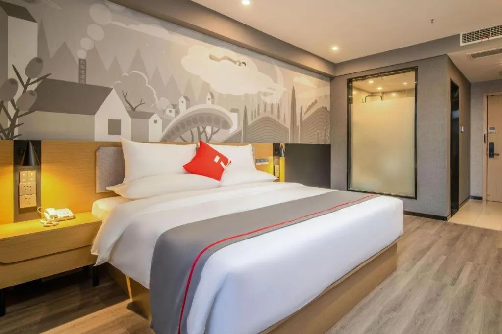 Bed in Thank Inn Henan Zhoukou Chuanhui District Zhoukou Avenue Municipal Government