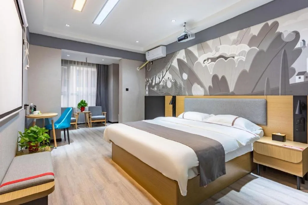 Bed in Thank Inn Henan Zhoukou Chuanhui District Zhoukou Avenue Municipal Government