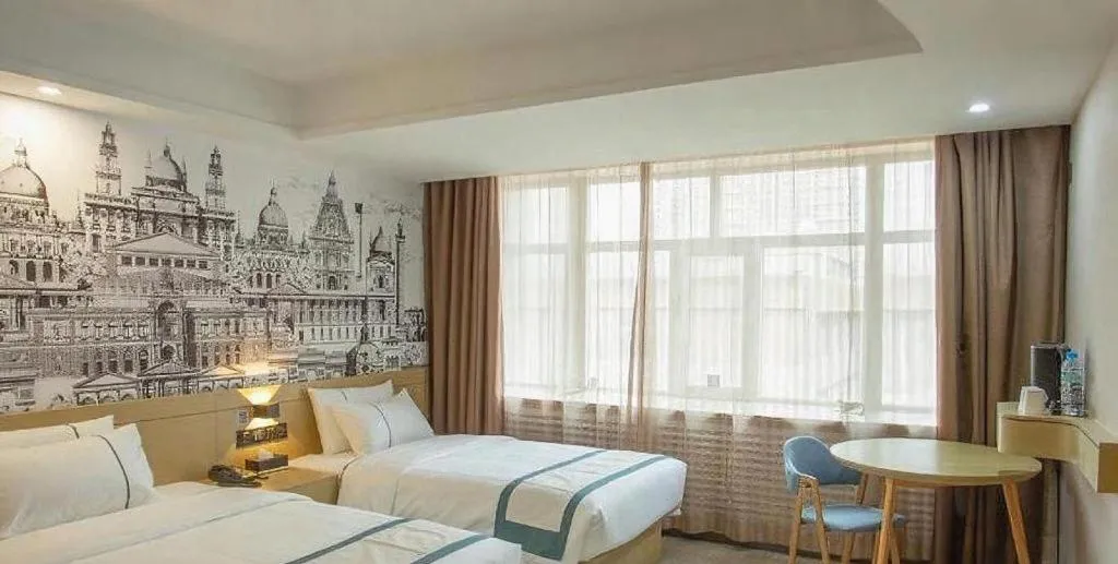 Bed in City Comfort Inn Xining Limeng Commercial Pedestrian Street