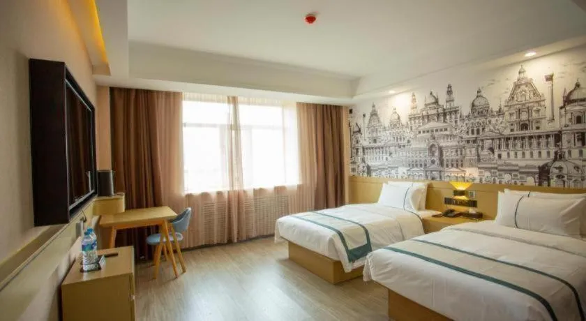 Bed in City Comfort Inn Xining Limeng Commercial Pedestrian Street