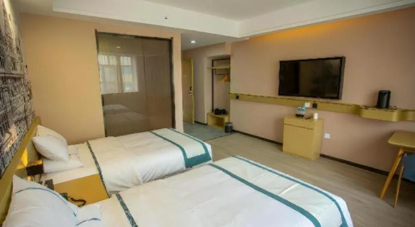 Bed in City Comfort Inn Xining Limeng Commercial Pedestrian Street