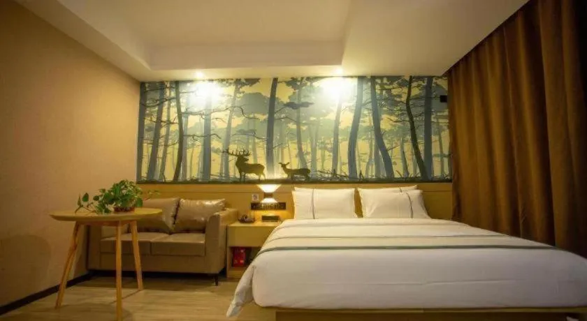 Bed in City Comfort Inn Xining Limeng Commercial Pedestrian Street