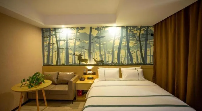 Bed in City Comfort Inn Xining Limeng Commercial Pedestrian Street